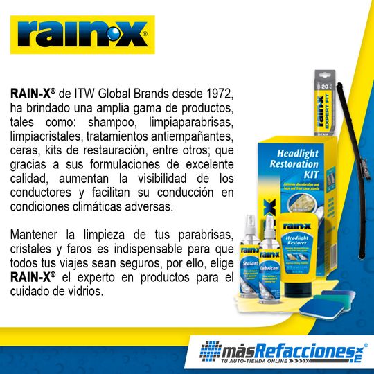 RAINX Kit Restaurador De Faros masrefacciones