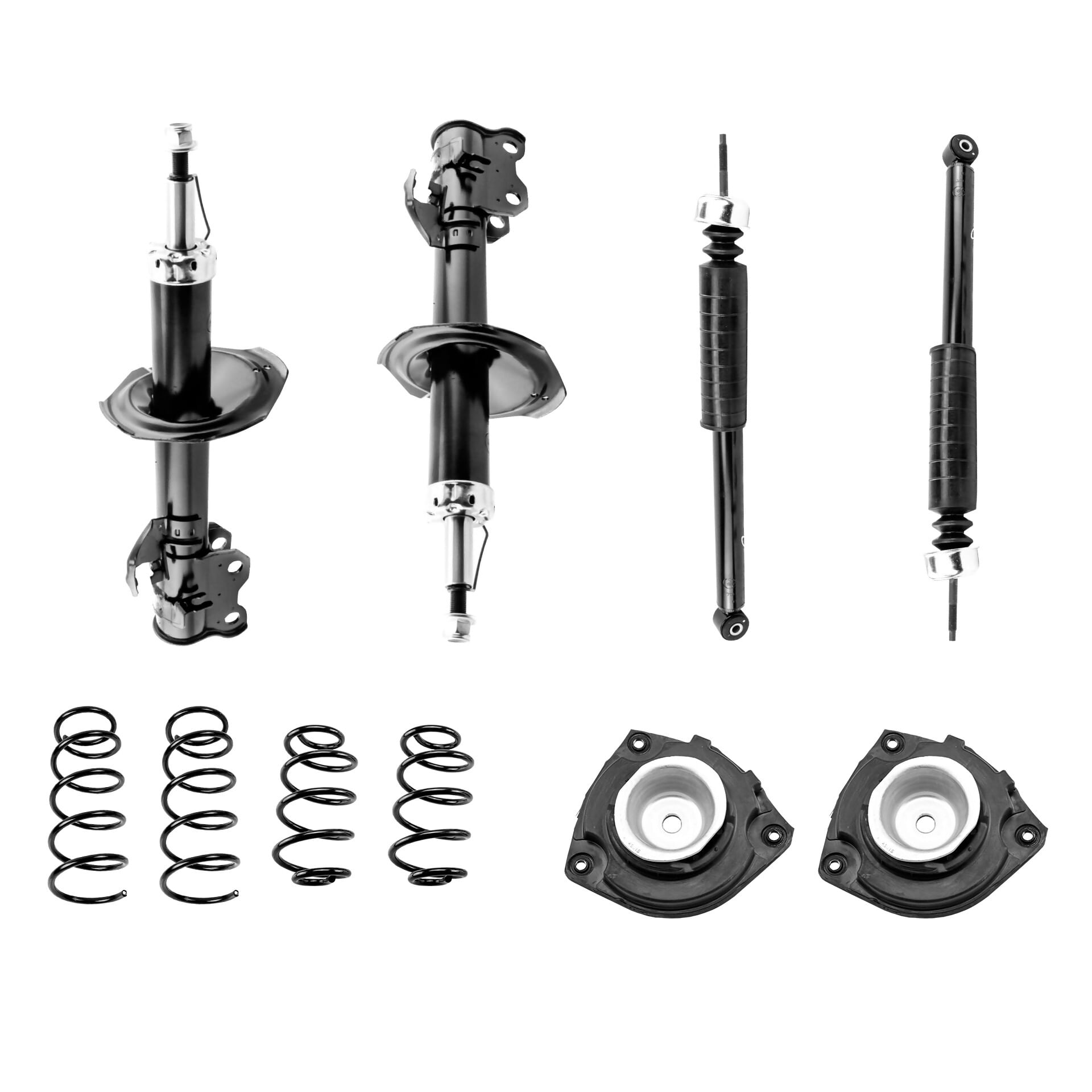 Kit De Amortiguadores, Bases Y Resortes (10 Piezas)
