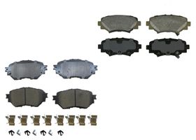 Kit De Balatas Ceramicas Delanteras Y Traseras