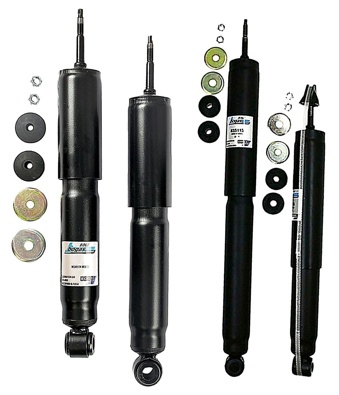 Kit De 4 Amortiguadores Gas Bogas RWD