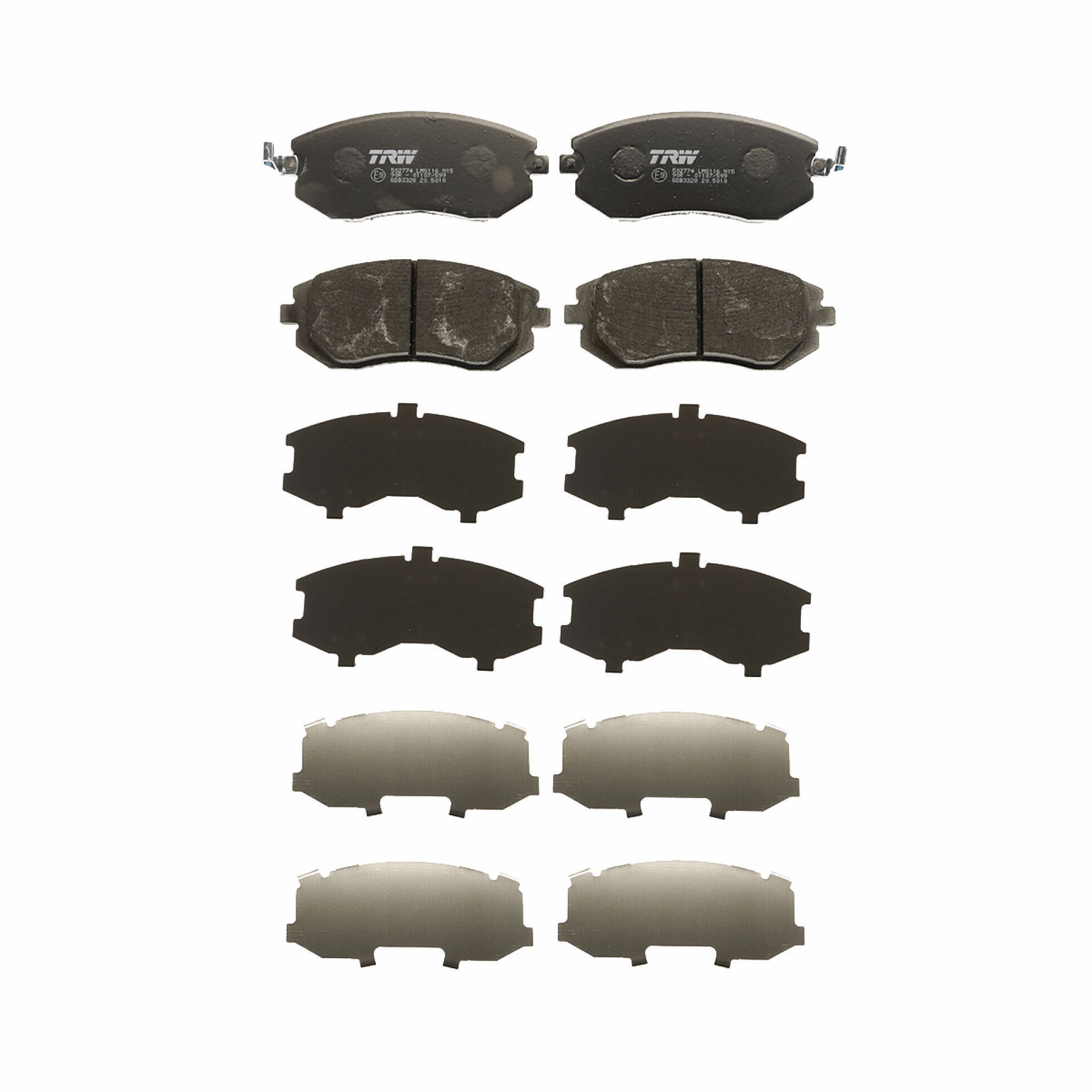 Kit De Balatas Bajos Metales Delanteras Y Traseras