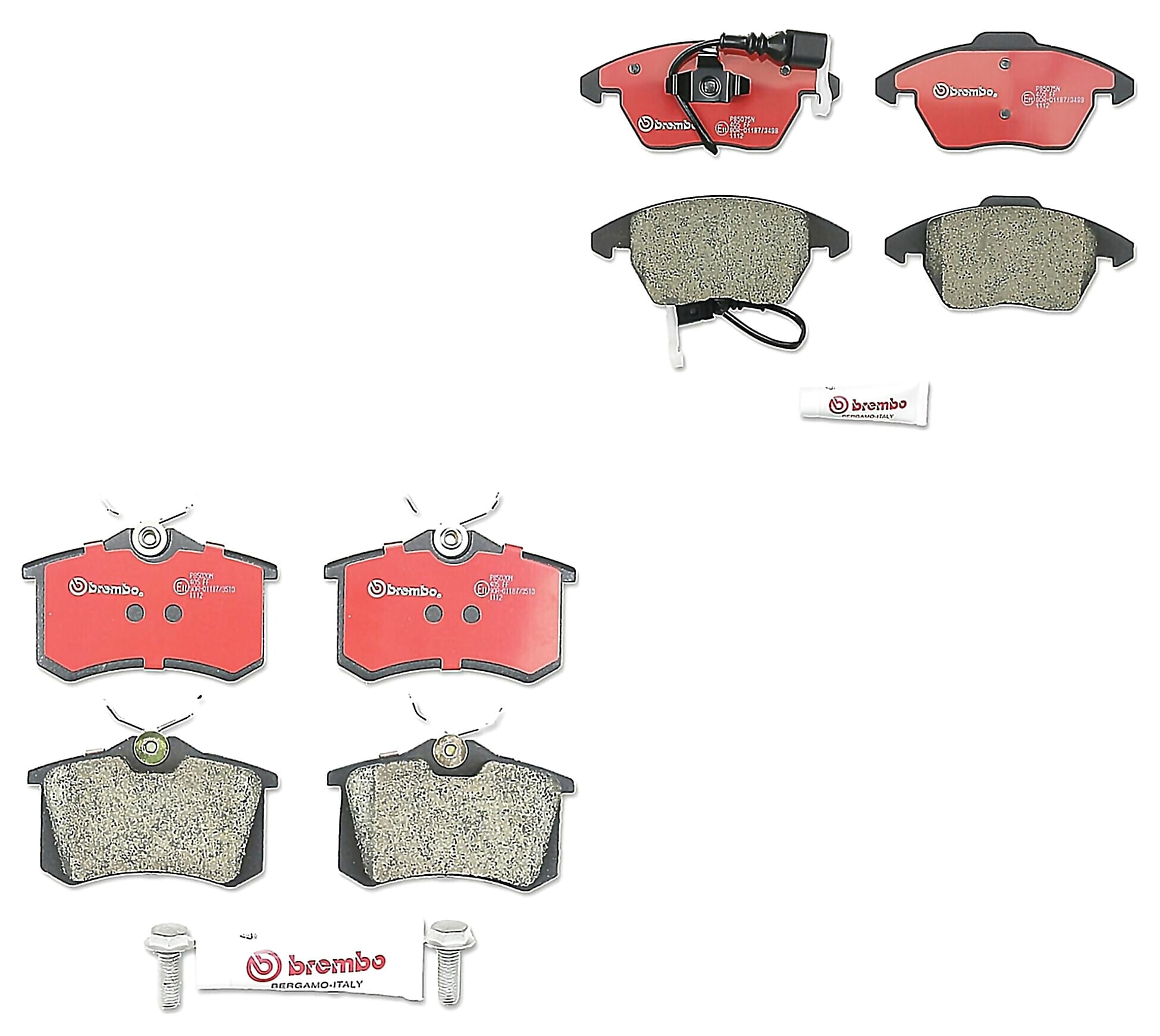 Kit De Balatas Bajos Metales Delanteras y Traseras