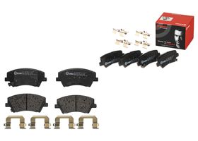 Kit De Balatas Bajos Metales Delanteras y Traseras
