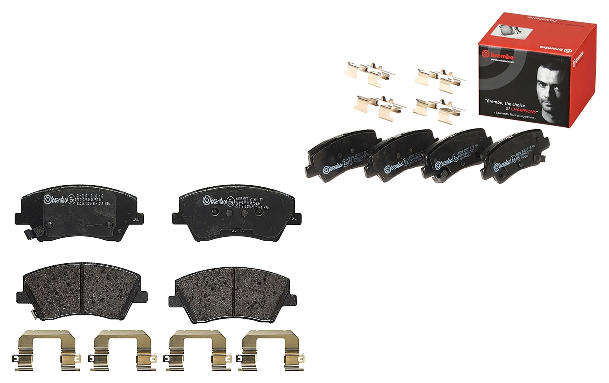 Kit De Balatas Bajos Metales Delanteras y Traseras