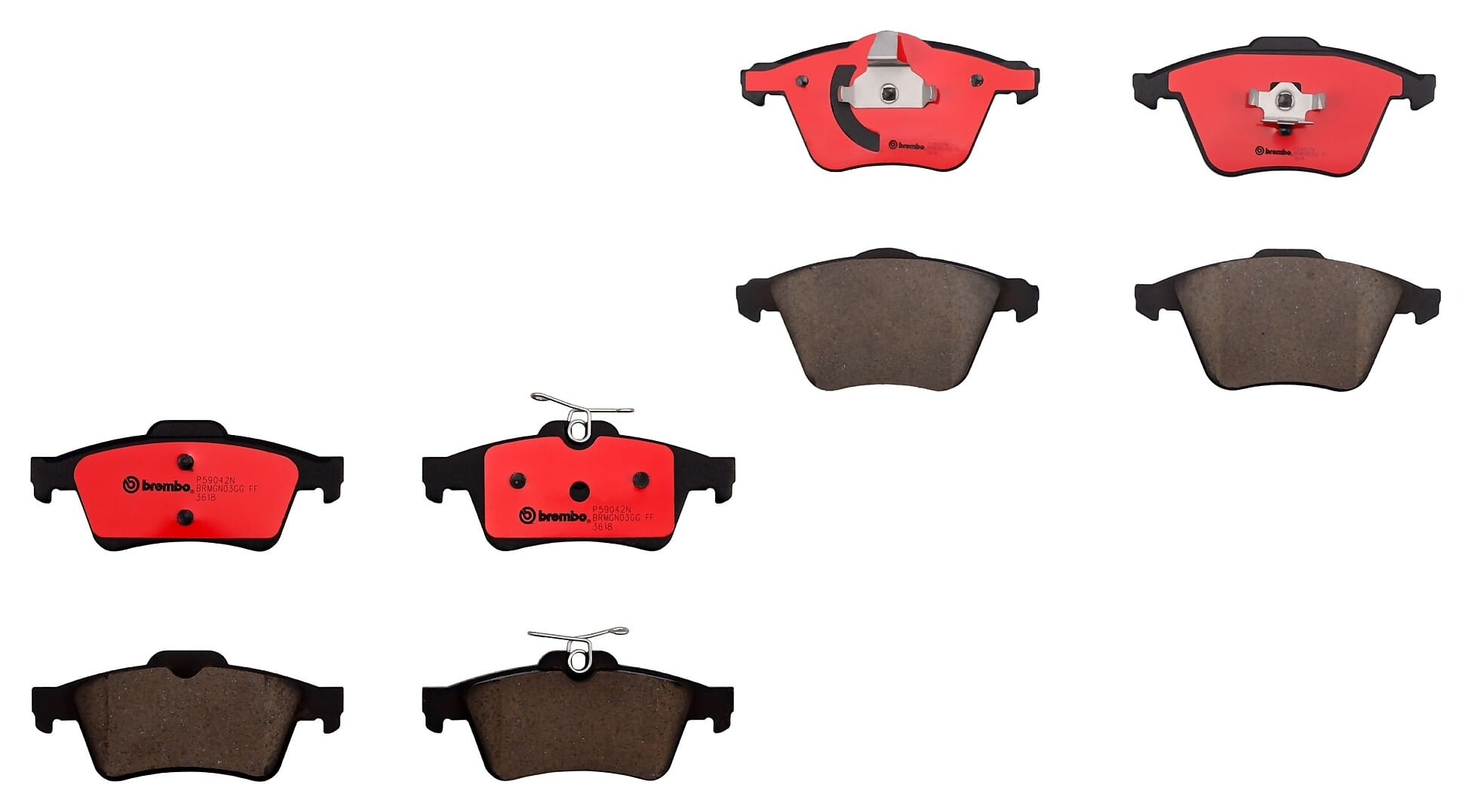 Kit De Balatas Ceramicas Delanteras y Traseras