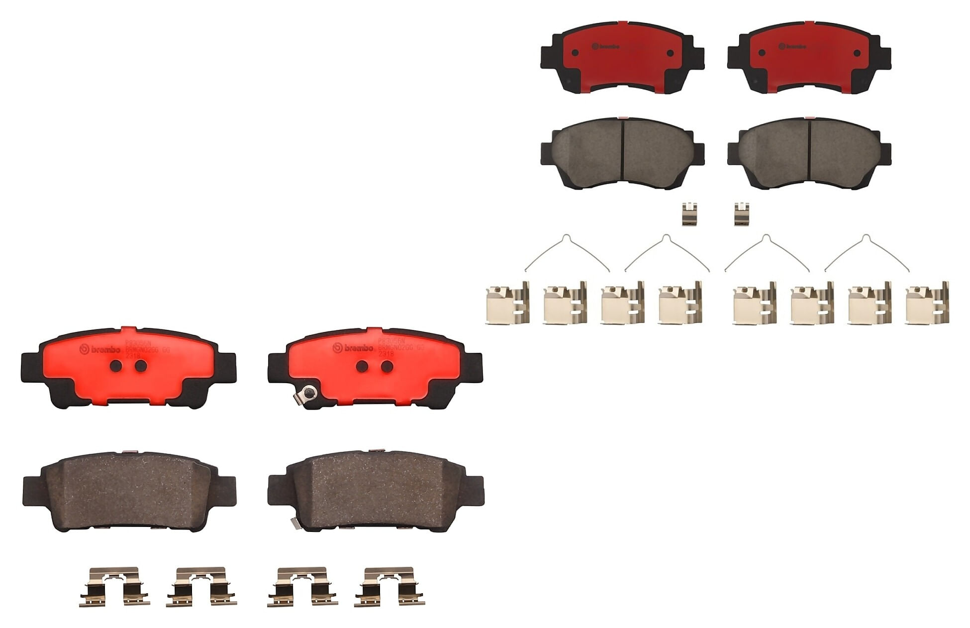Kit De Balatas Cerámicas Delanteras y Traseras