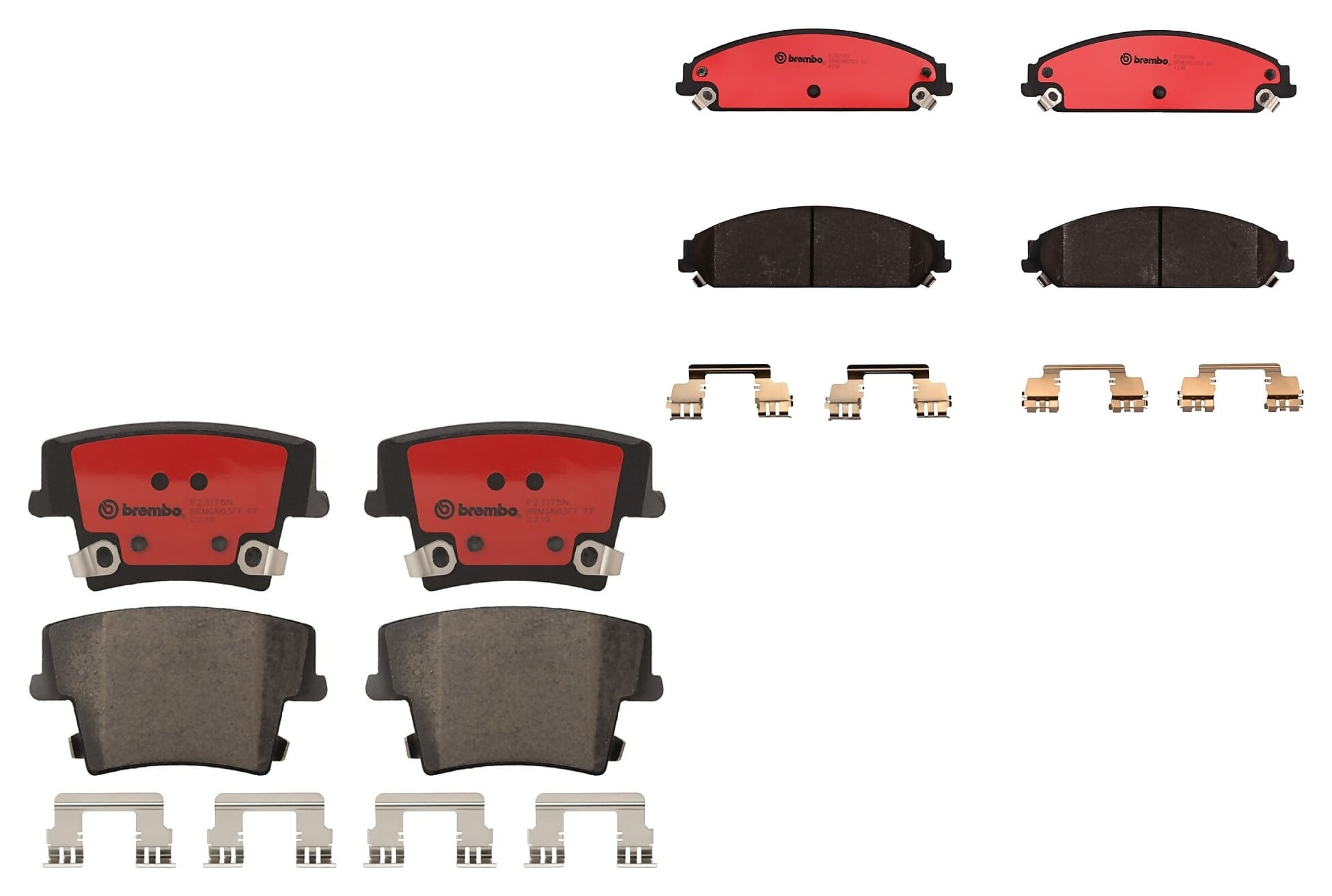 Kit De Balatas Ceramicas Delanteras y Traseras