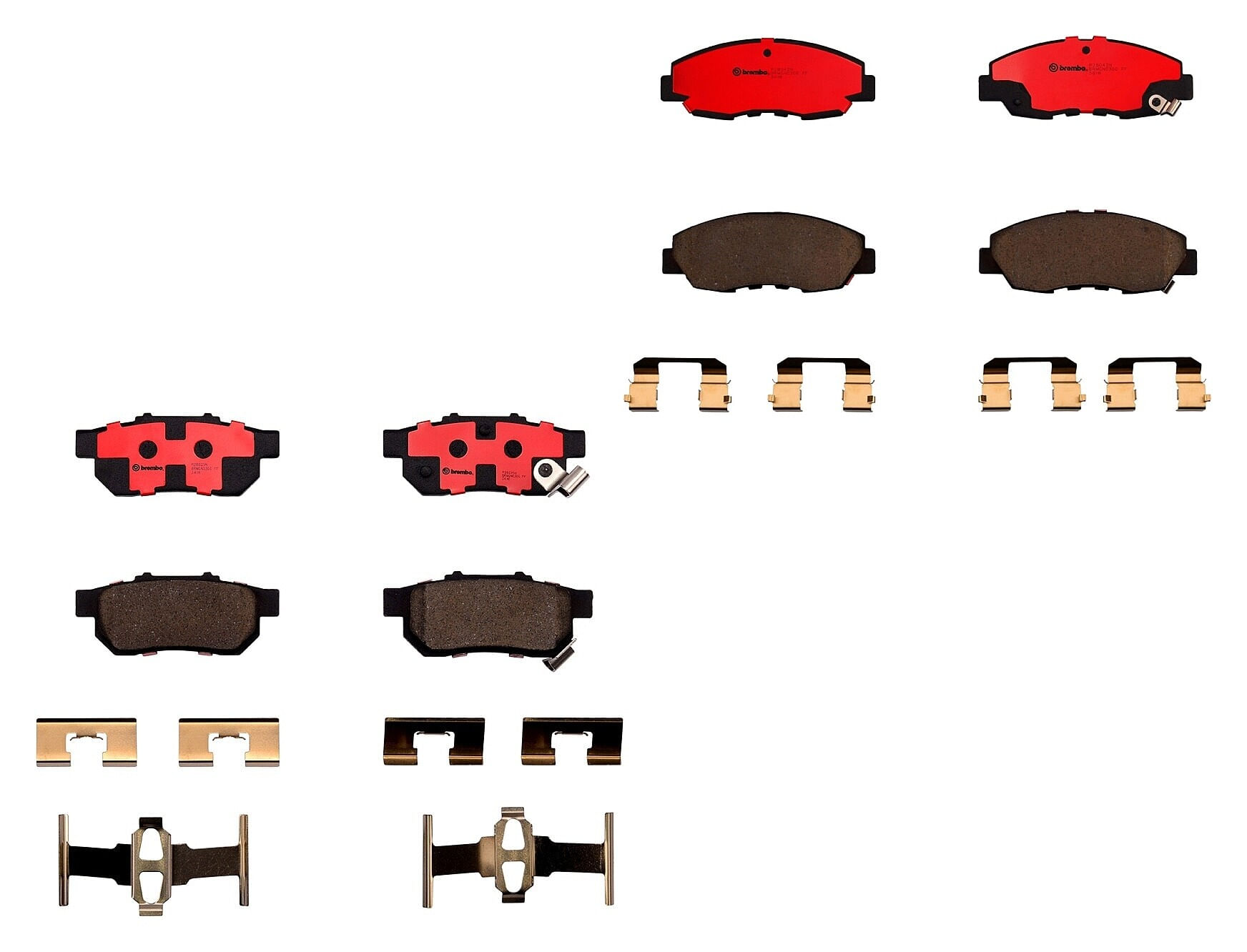 Kit De Balatas Ceramicas Delanteras y Traseras
