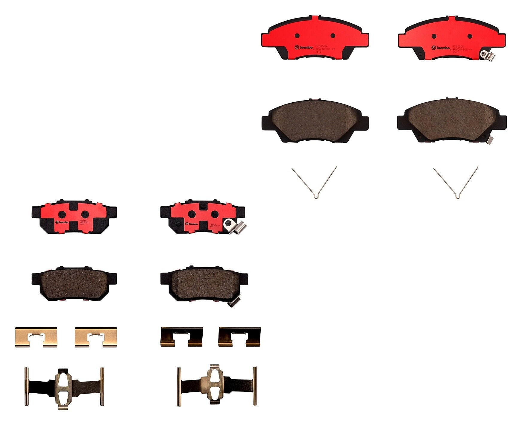 Kit De Balatas Cerámicas Delanteras y Traseras