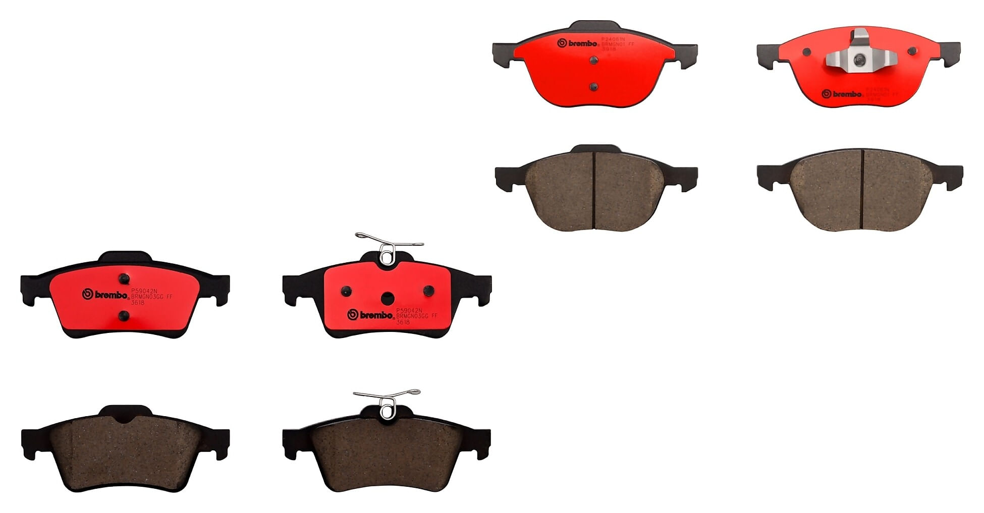 Kit De Balatas Ceramicas Delanteras y Traseras