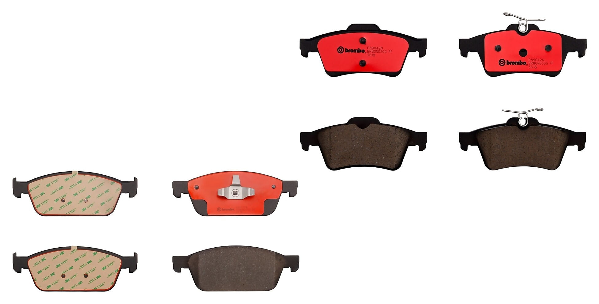 Kit De Balatas Ceramicas Delanteras y Traseras