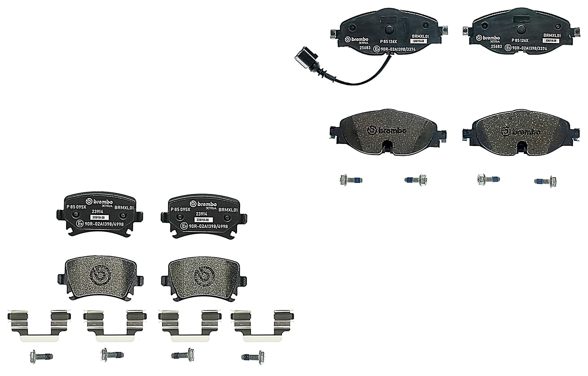 Kit De Balatas Sport Xtra Delanteras y Traseras