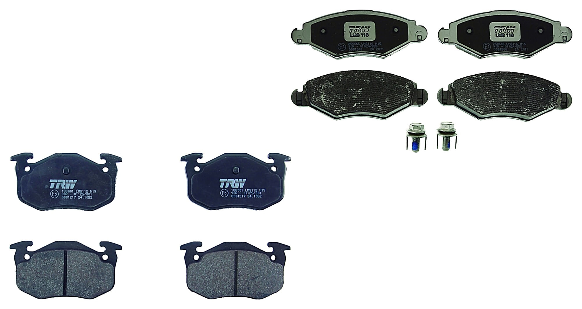 Kit De Balatas Bajos Metales Delanteras Y Traseras