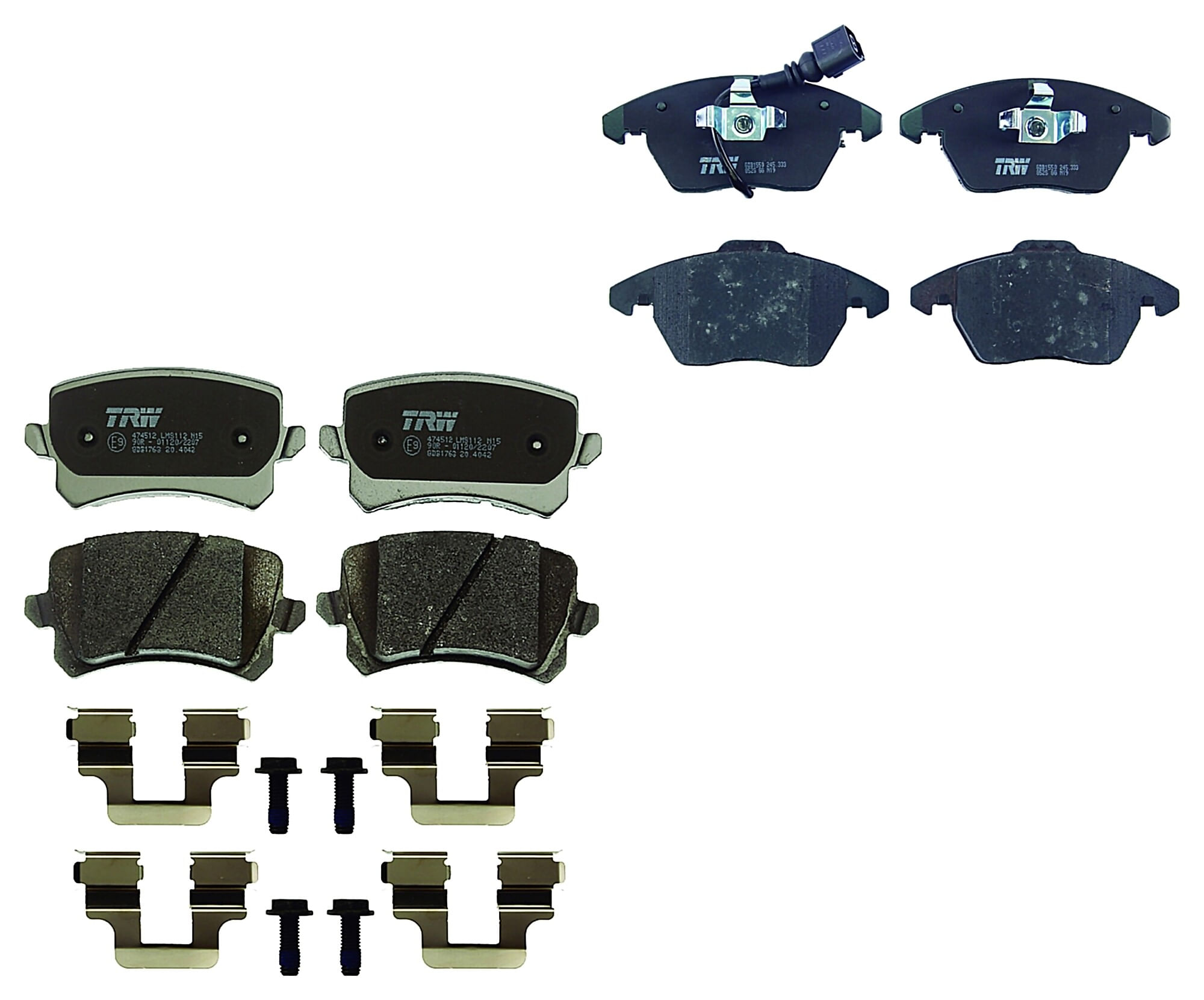 Kit De Balatas Bajos Metales Delanteras Y Traseras