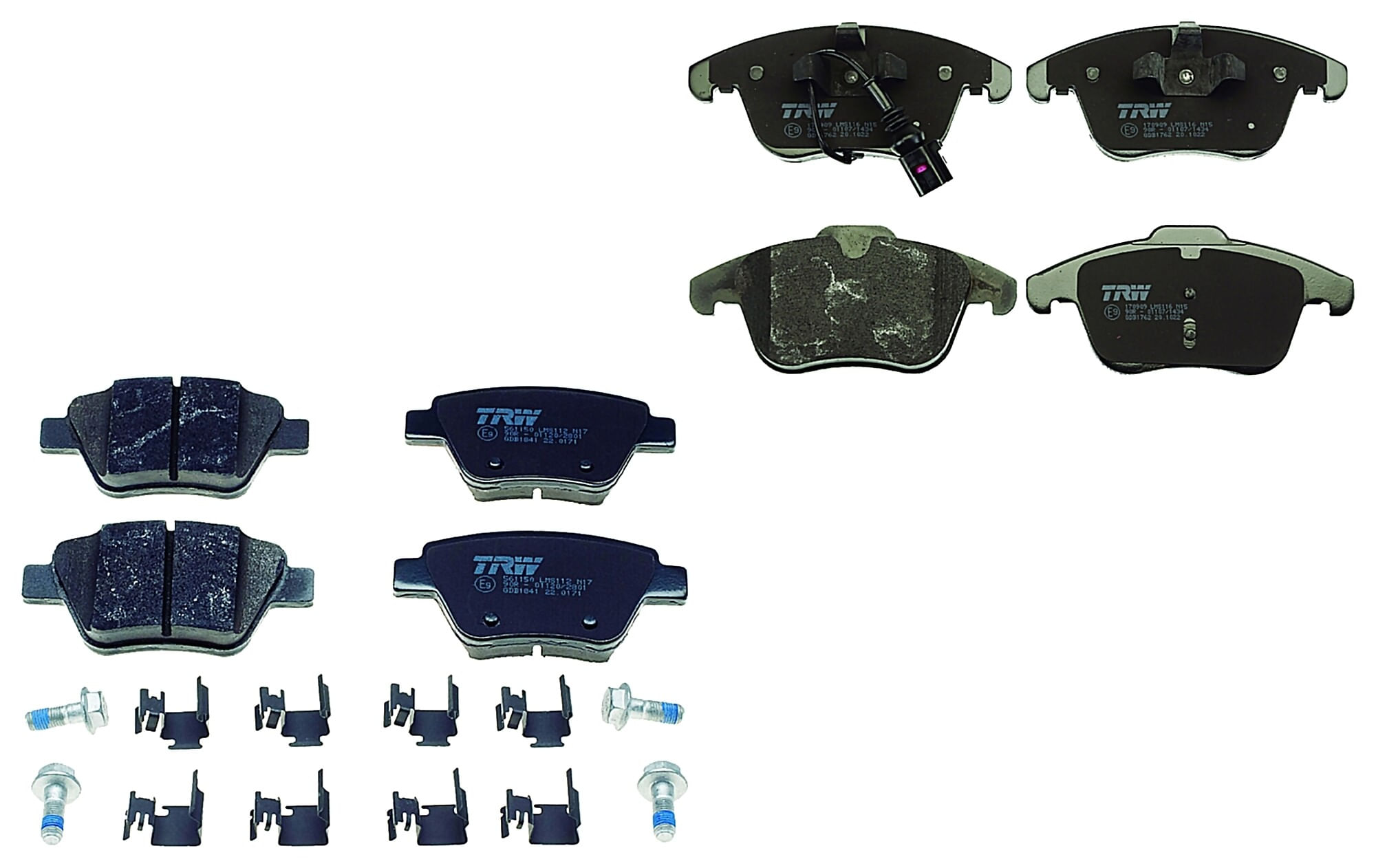 Kit De Balatas Bajos Metales Delanteras Y Traseras