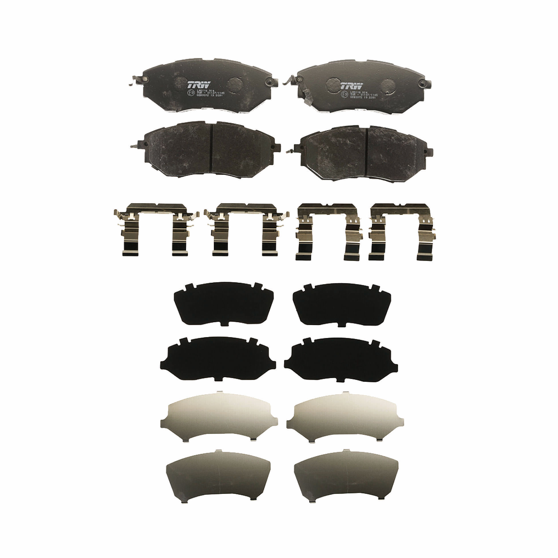 Kit De Balatas Bajos Metales Delanteras Y Traseras