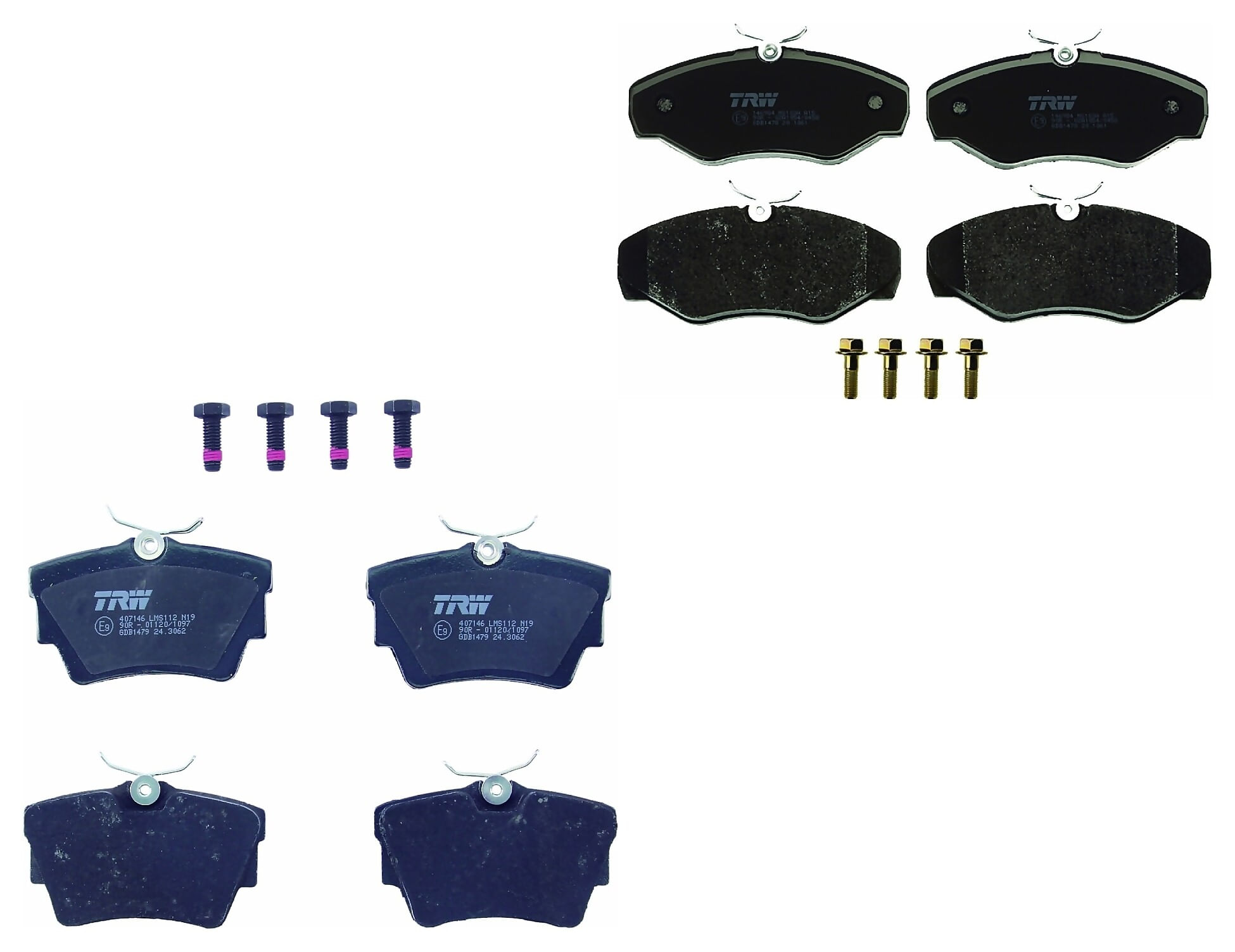 Kit De Balatas Bajos Metales Delanteras Y Traseras