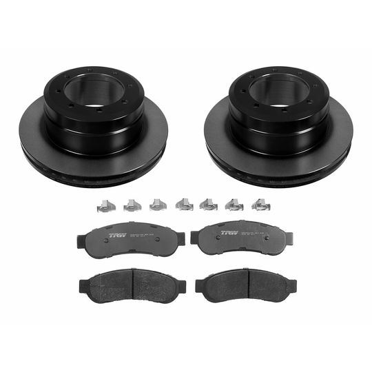 trw-kit-de-balatas-semimetalicas-y-discos-traseros-ford-serie-f-2011-2012-f-350-v8-6-2l-0