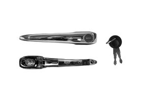 Manija Puerta Exterior Delantera Cromada Con Llave