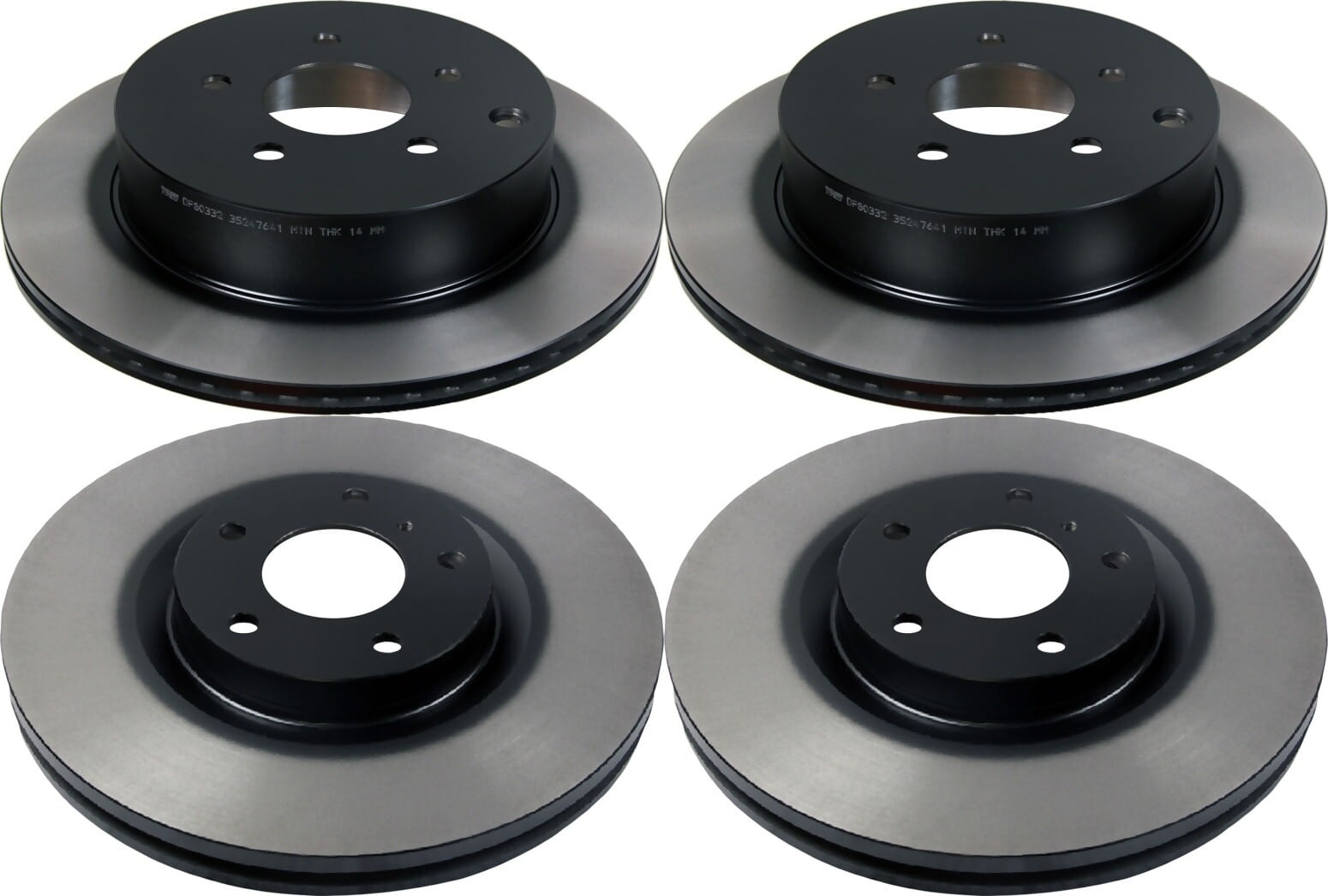 Kit De 4 Discos Ventilados
