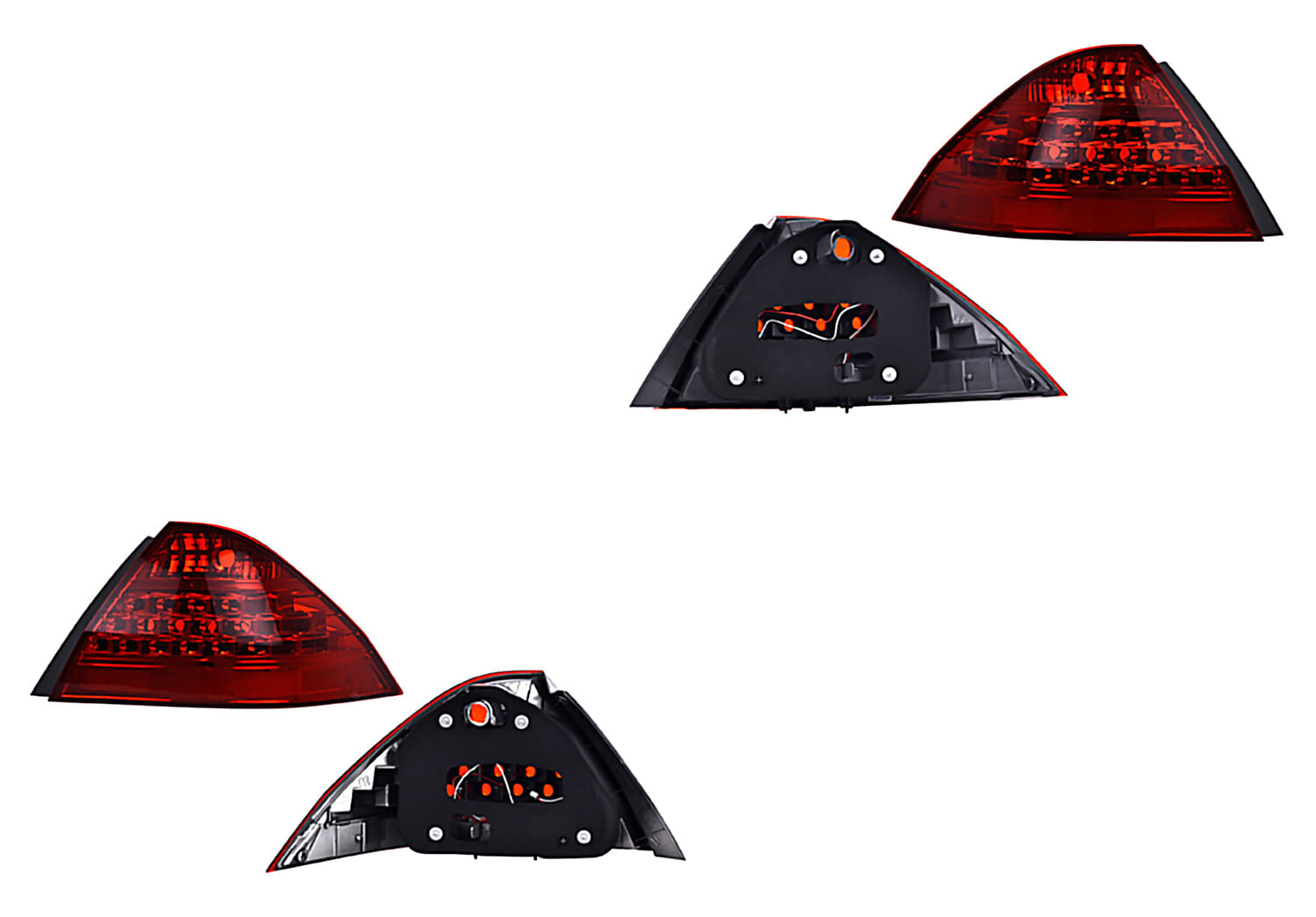 Par De Calaveras Roja Con Leds
