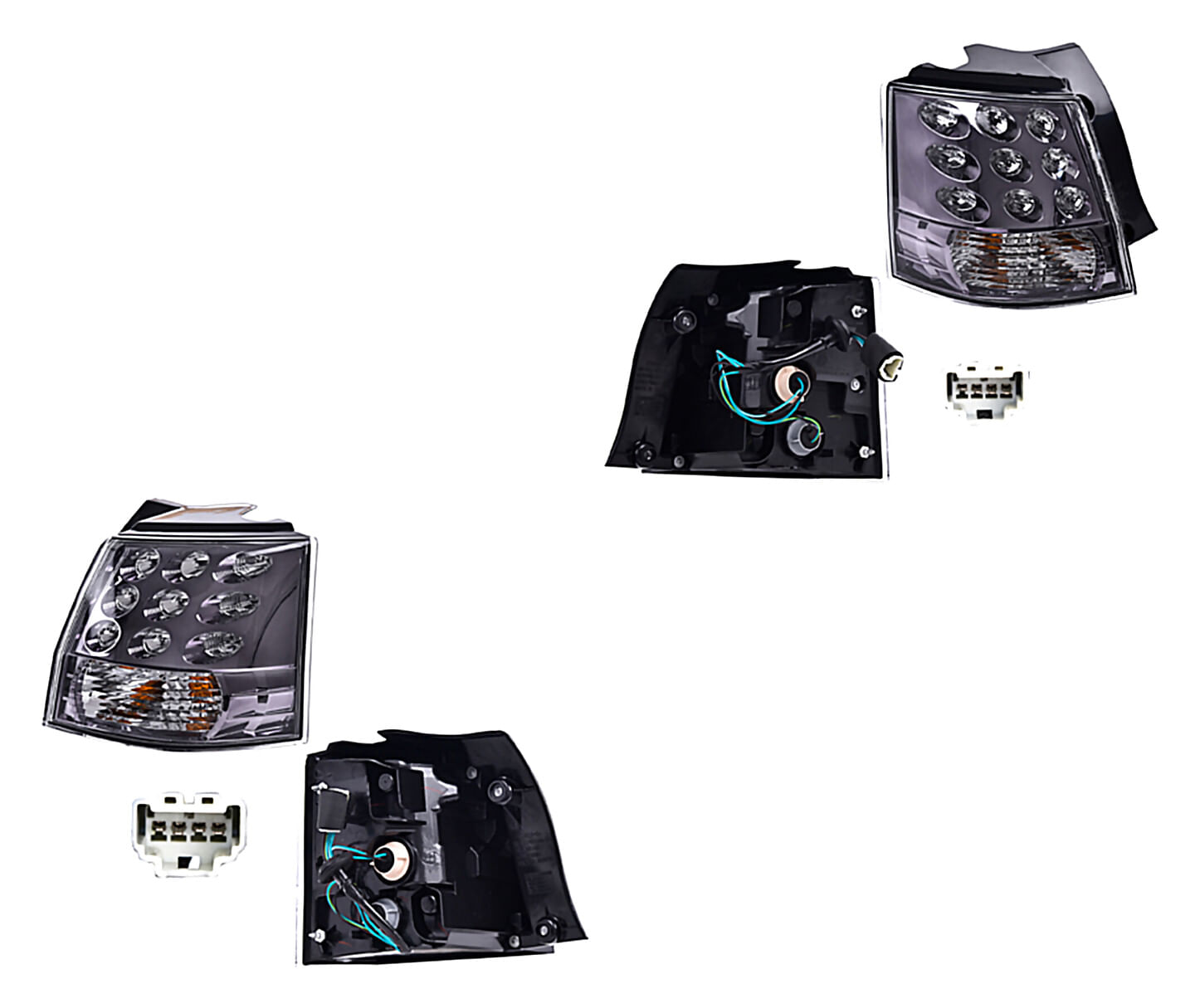 Par De Calaveras Exteriores Con Leds