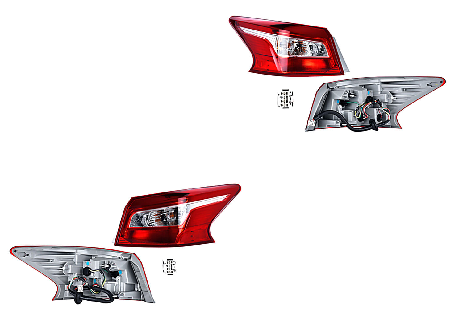 Par De Calaveras Exteriores Con Leds