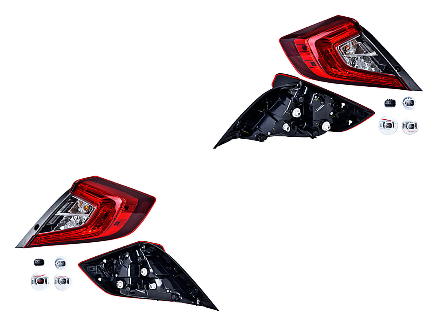 Par De Calaveras Exteriores Con Leds