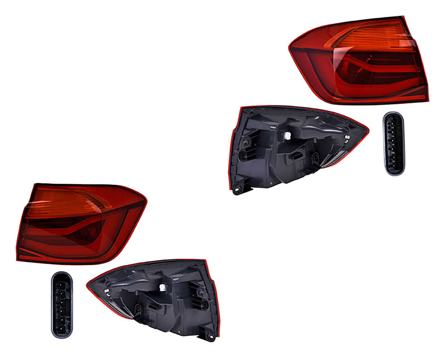Par De Calaveras Exteriores Con Leds
