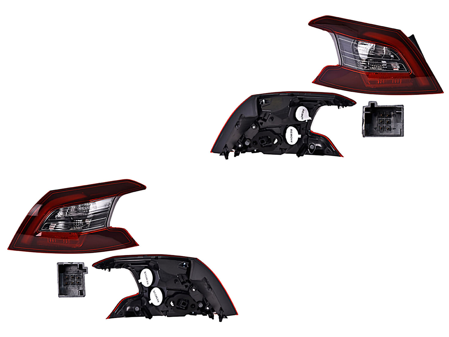 Par De Calaveras Exteriores Con Leds