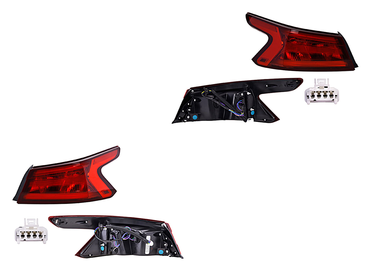 Par De Calaveras Exteriores Con Leds