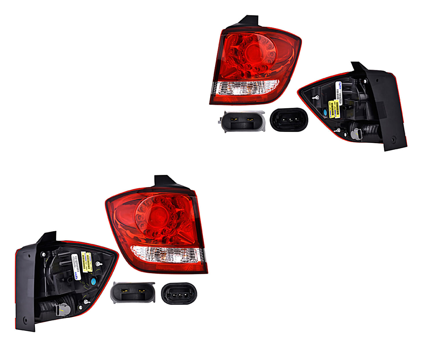 Par De Calaveras Exteriores Clara Con Leds