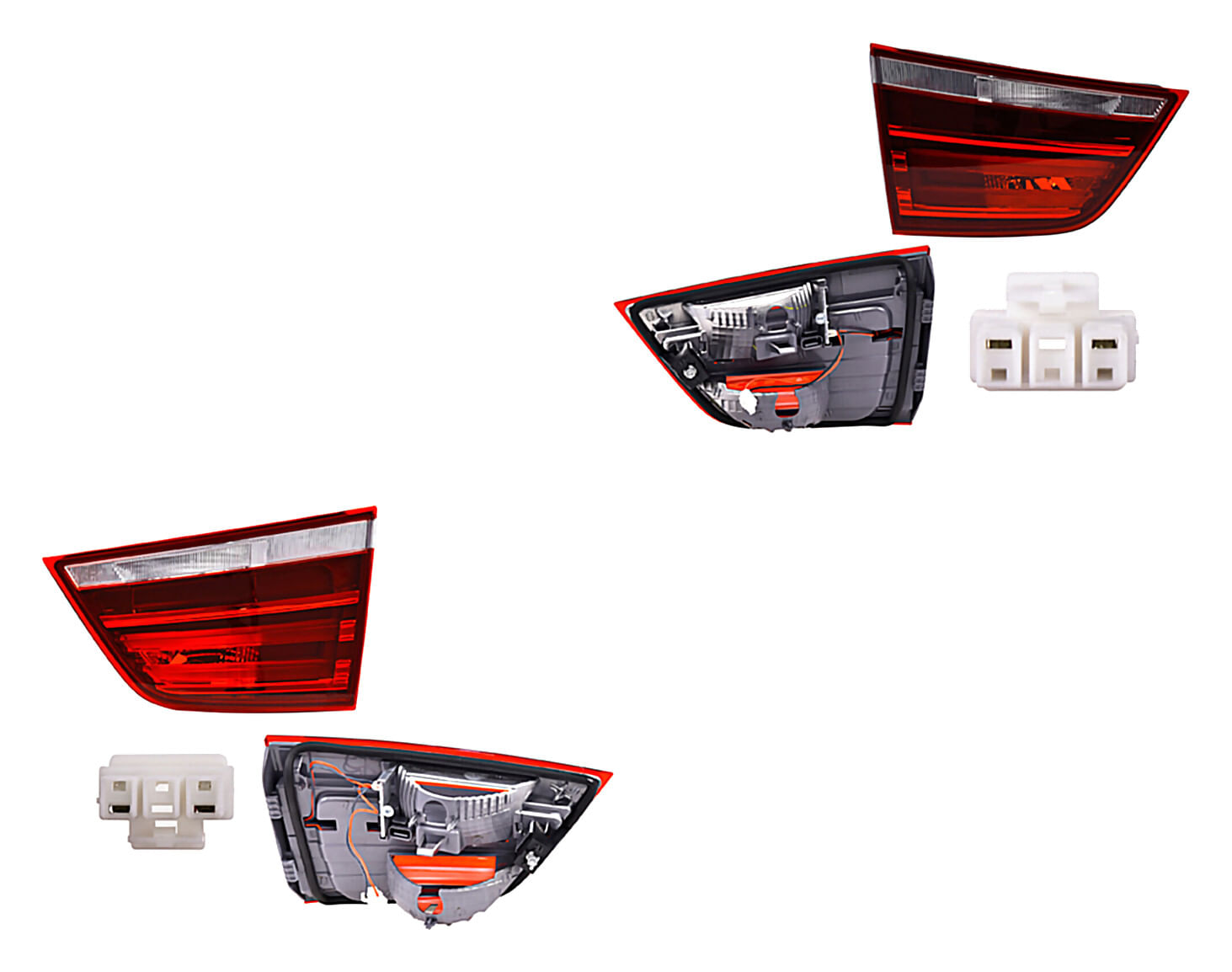 Par De Calaveras Interiores Con Leds