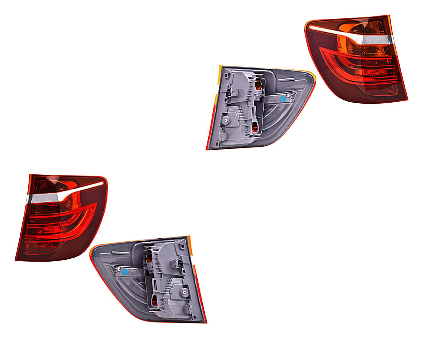 Par De Calaveras Exteriores Para Foco Sin Leds
