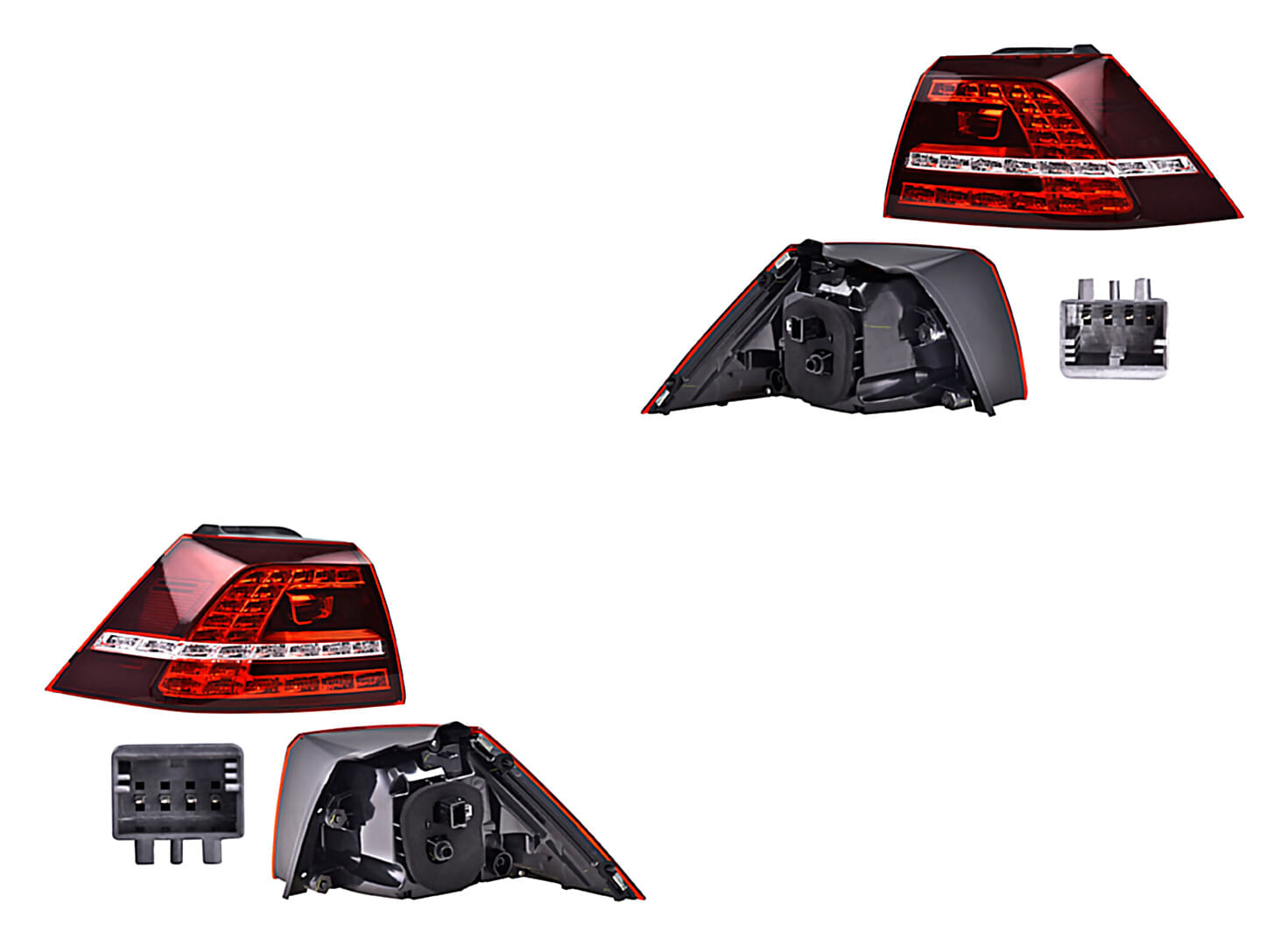 Par De Calaveras Exteriores Con Leds