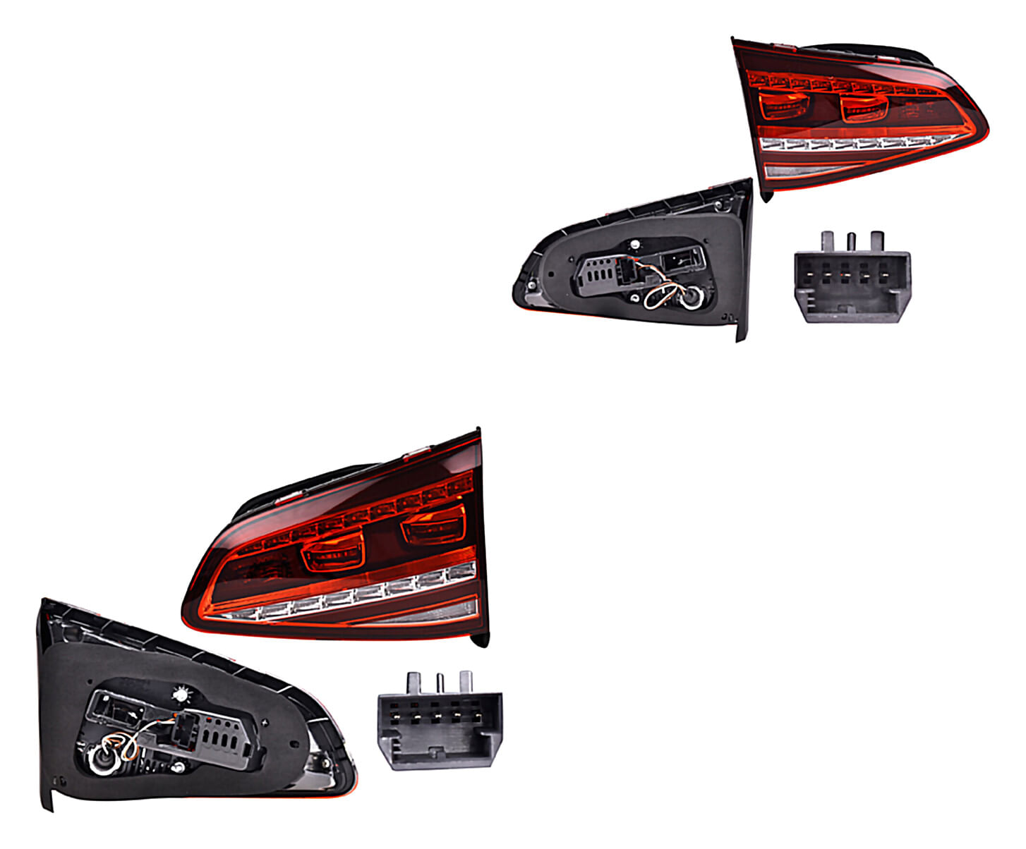 Par De Calaveras Interiores Con Leds