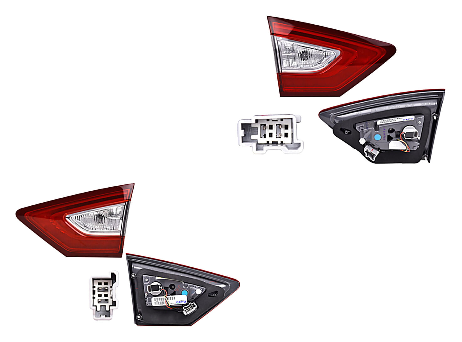 Par De Calaveras Interiores Con Leds