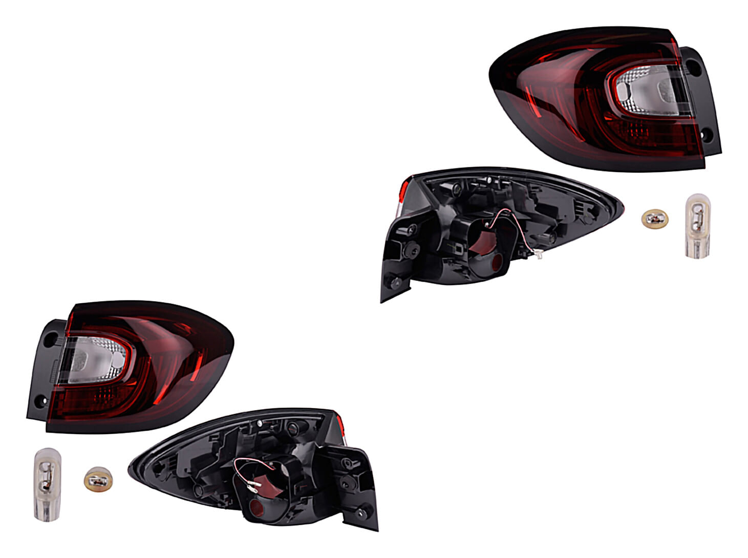 Par De Calaveras Exteriores Con Leds
