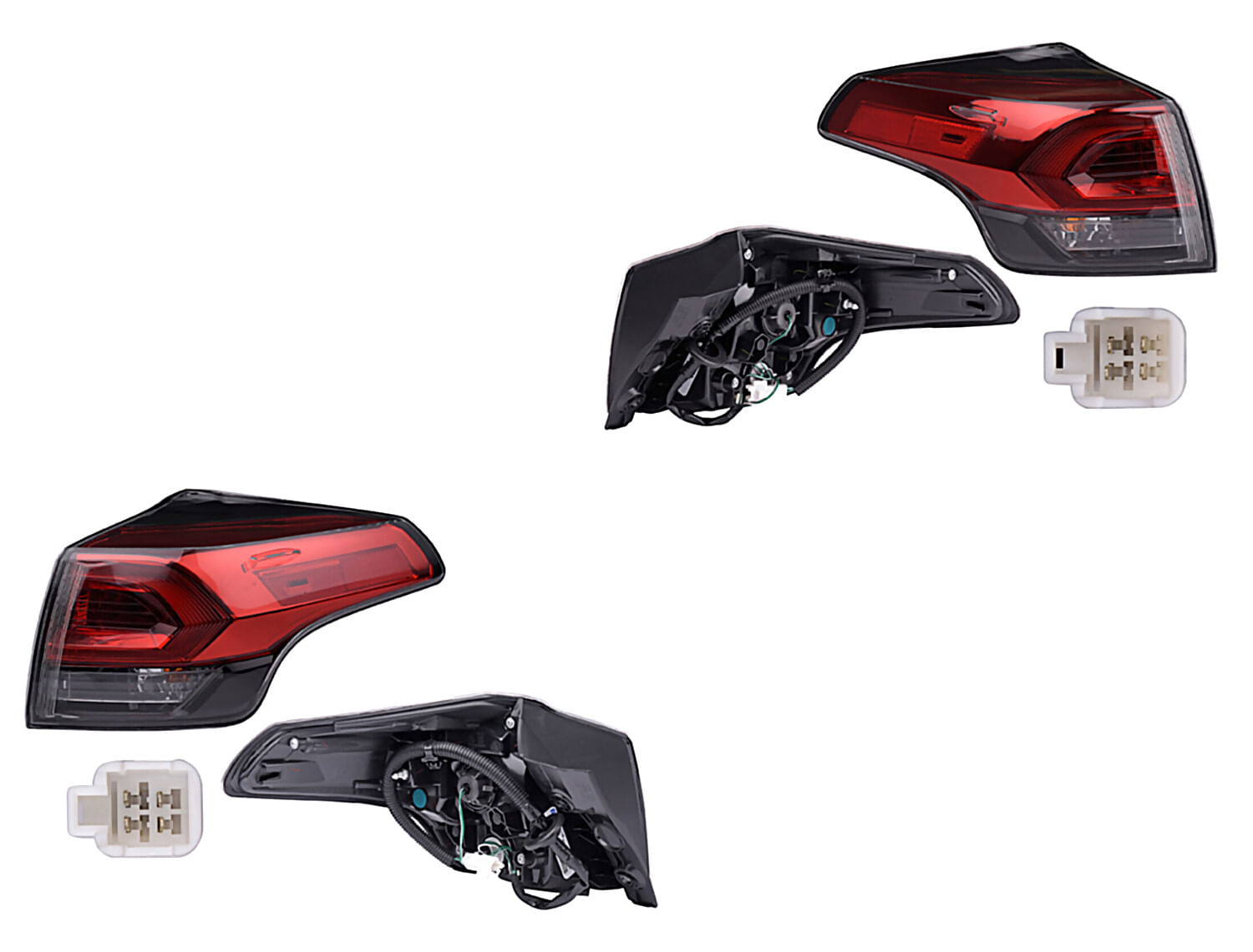 Par De Calaveras Exteriores Con Leds