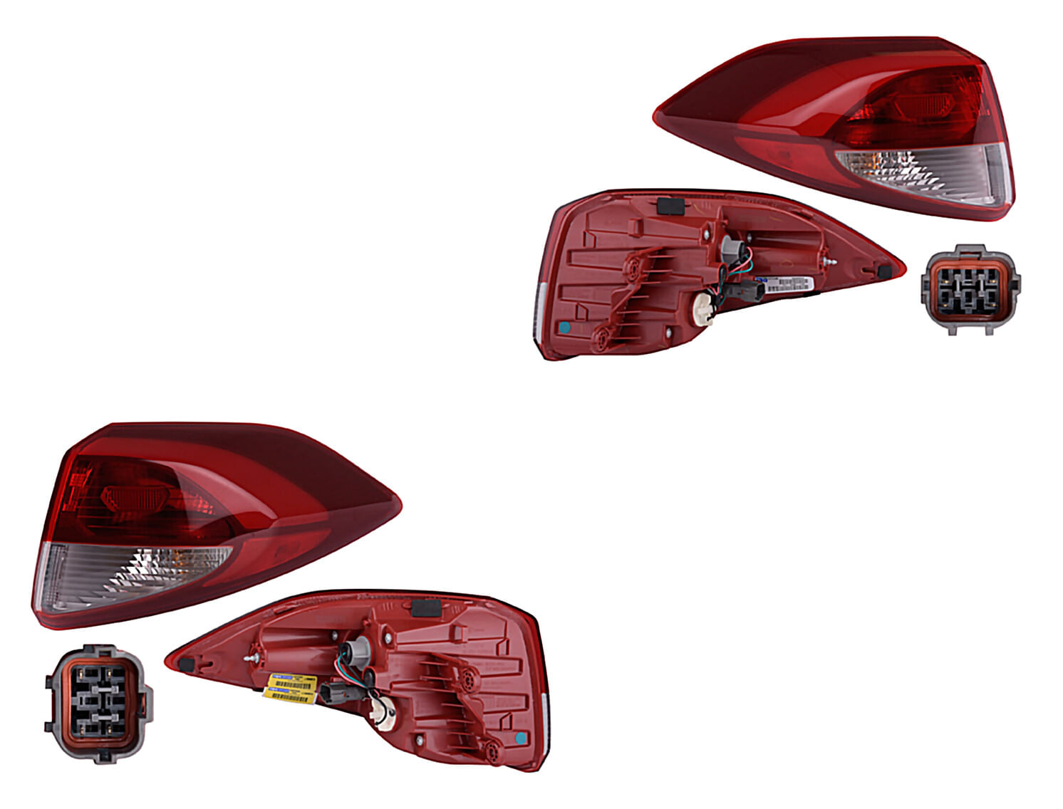 Par De Calaveras Exteriores Sin Leds