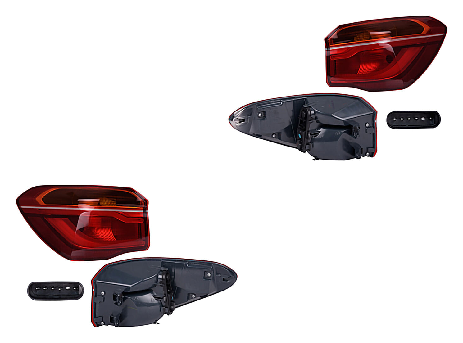 Par De Calaveras Exteriores Con Leds