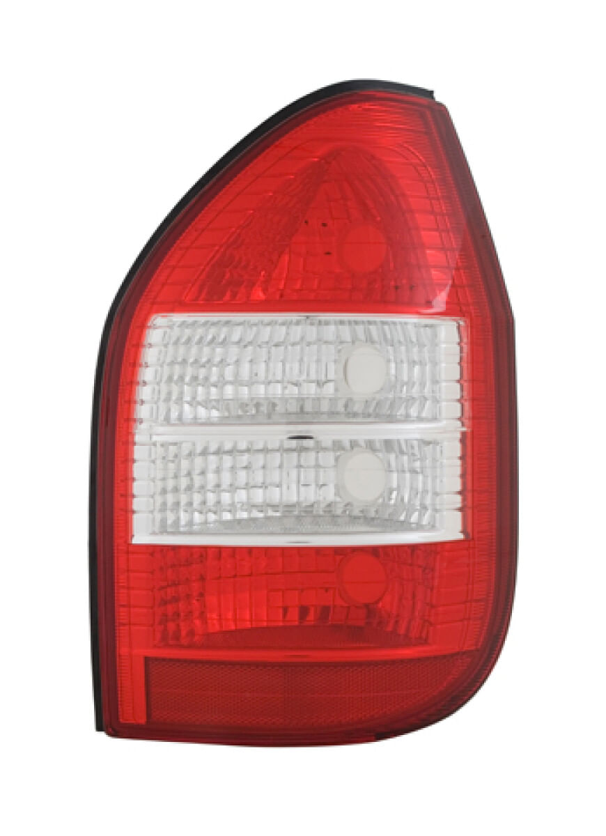 Calavera Blanca/Roja Sin Foco Lado Pasajero
