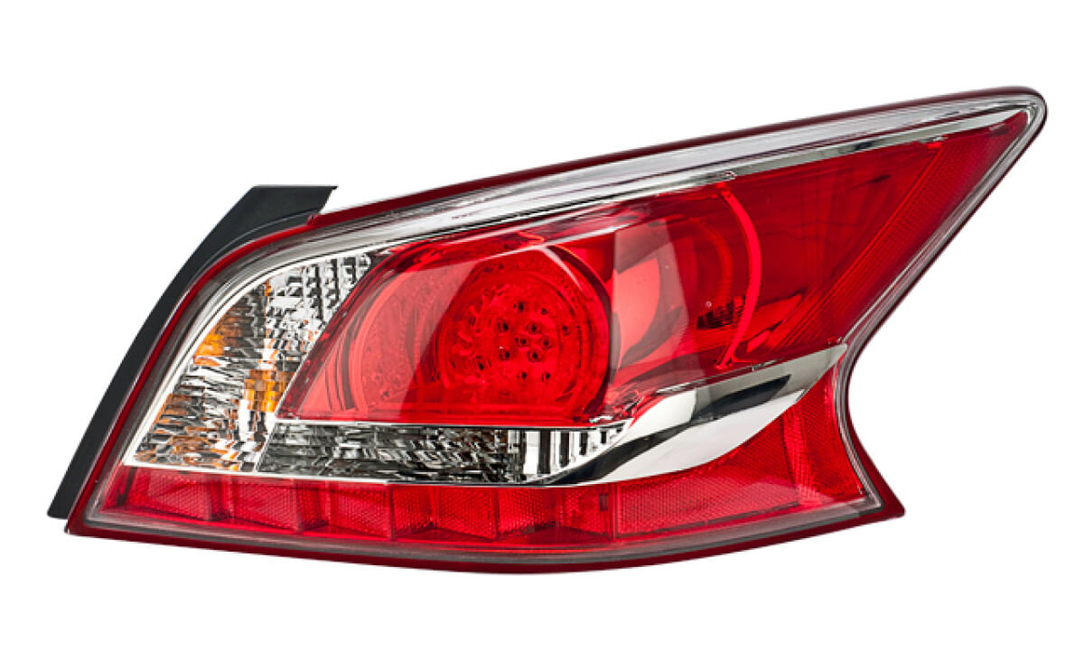 Calavera Filo Rojo Con Leds Lado Pasajero