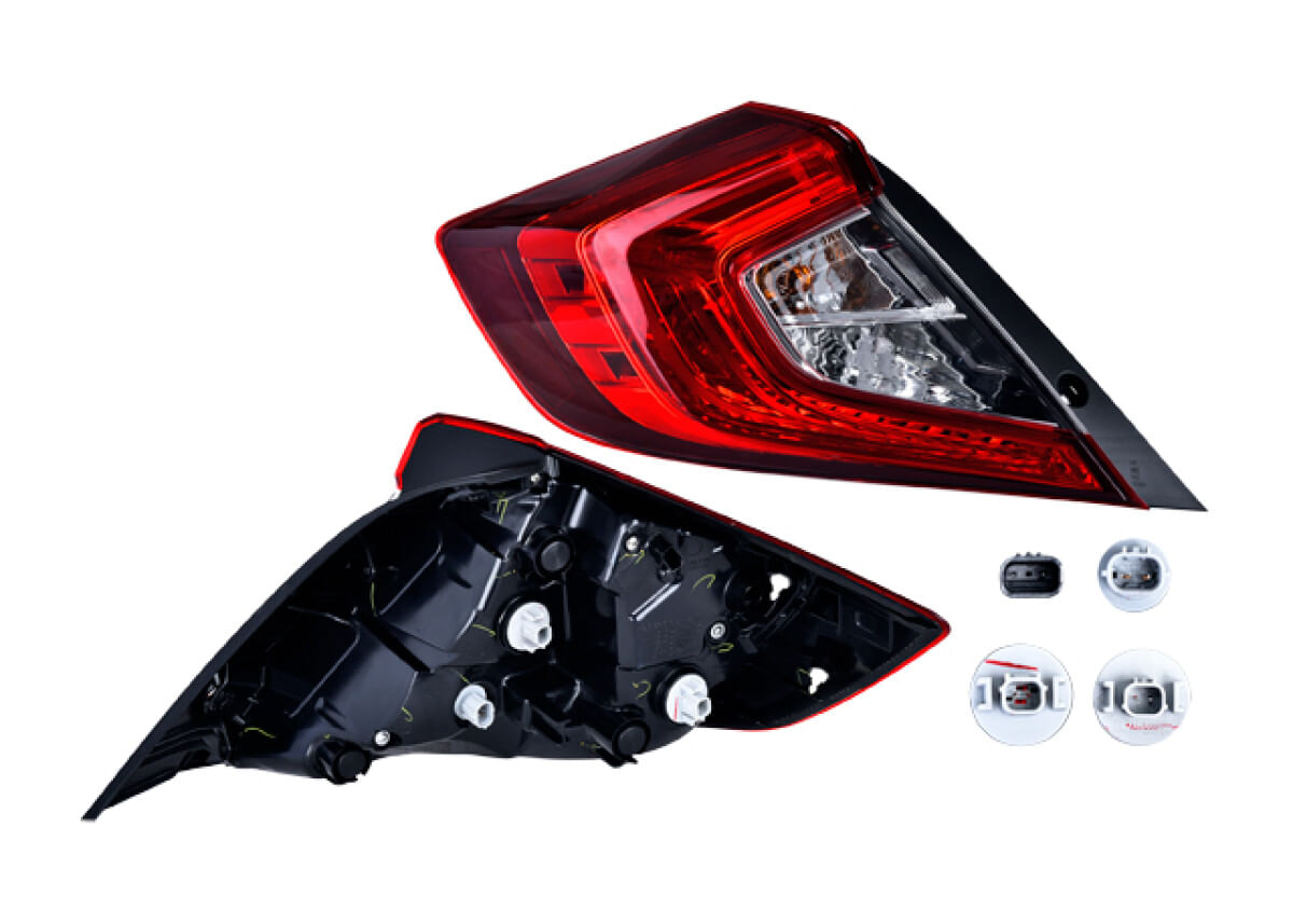 Calavera Exterior Con Leds Lado Conductor