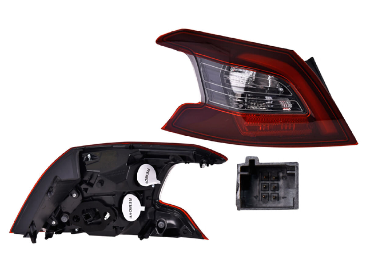Calavera Exterior Con Leds Lado Conductor