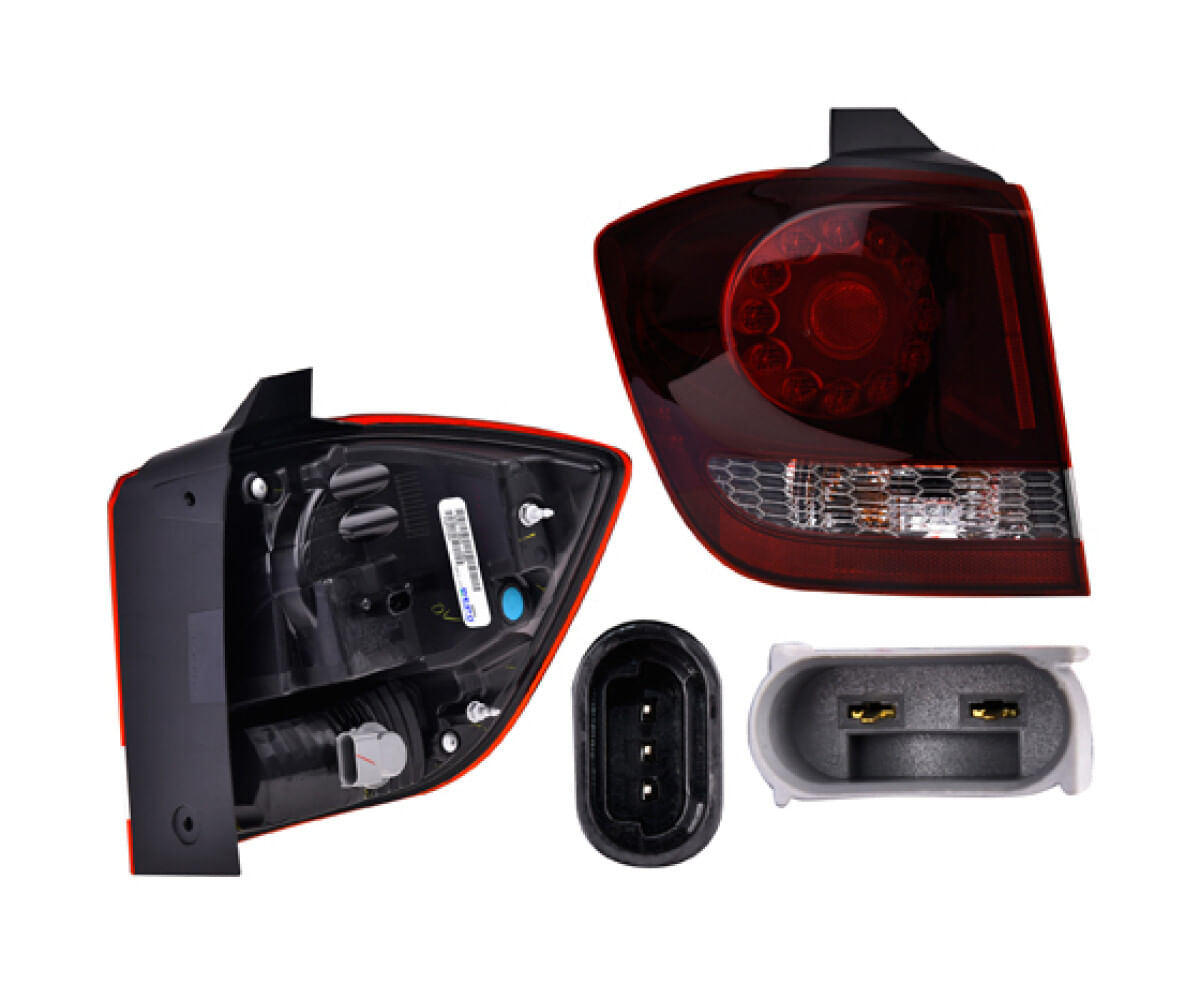 Calavera Exterior Obscura Con Leds Lado Conductor
