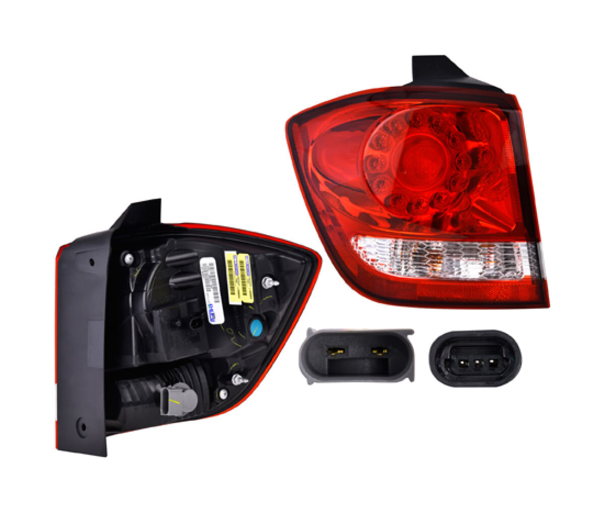 Calavera Exterior Clara Con Leds Lado Conductor