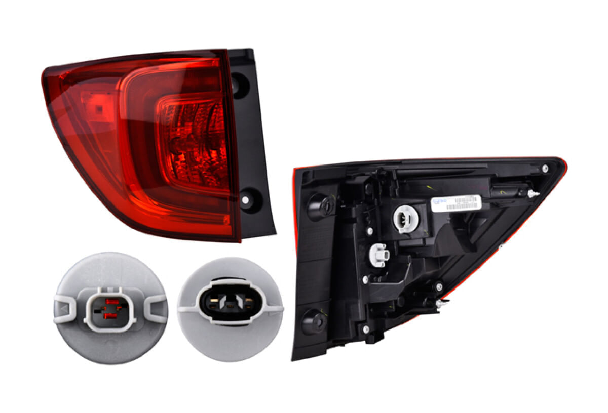Calavera Exterior Con Leds Lado Conductor