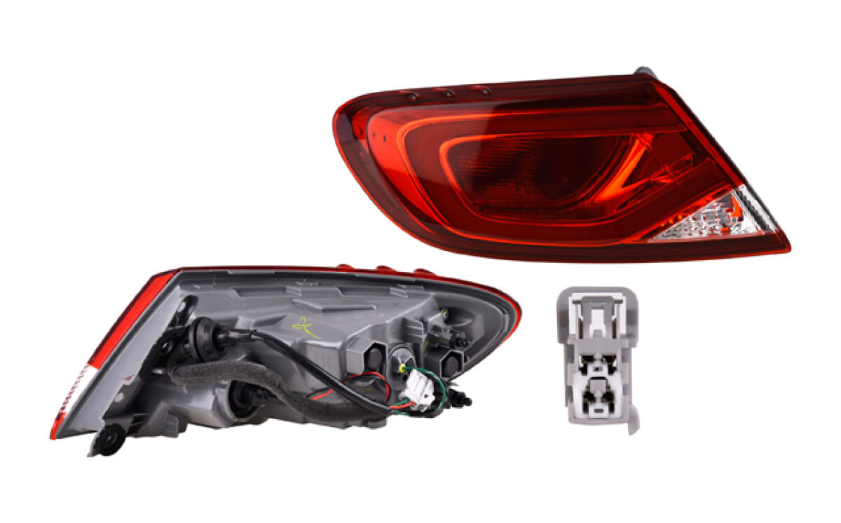 Calavera Exterior Con Leds Lado Conductor