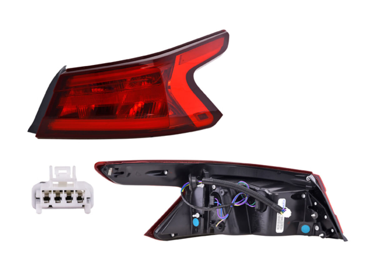 Calavera Exterior Con Leds Lado Pasajero
